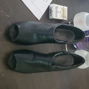 Black sandal heels from just fab